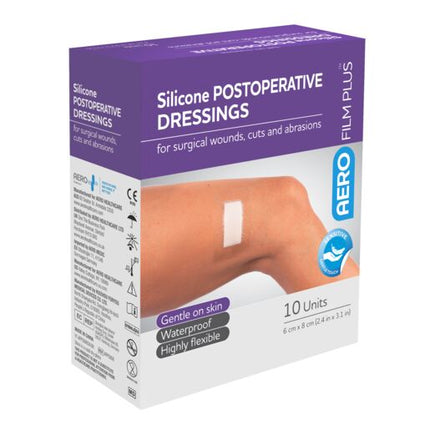 Aerofilm Plus Silicone Postoperative Dressing 6 x 8cm Single Dressing