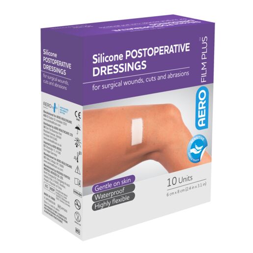 Aerofilm Plus Silicone Postoperative Dressing 6 x 8cm Single Dressing