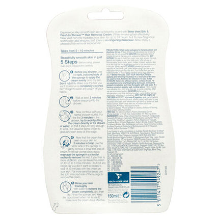 Veet In Shower Hair Removal Cream for Sensitive Skin 150g