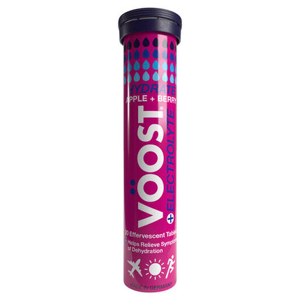 Voost Hydrate Apple + Berry Effervescent Tablets 20 Pack