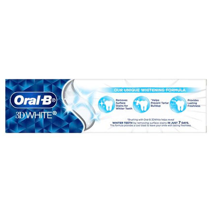 Oral-B 3D White Long Lasting Freshness Whitening Toothpaste 110g