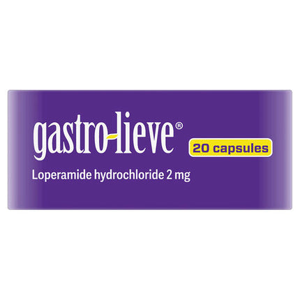 Gastro-lieve (Loperamide) 20mg 20 Capsules