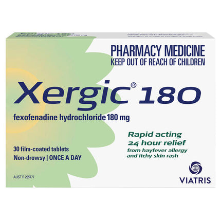 Xergic 180Mg Tablets 30