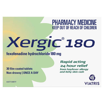 Xergic 180Mg Tablets 30