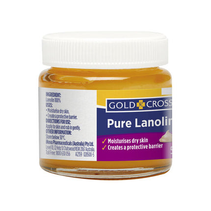 Gold Cross Pure Lanolin 50Gm