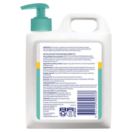 Cancer Council Moisturising Sunscreen SPF50+ 1L