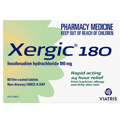 Xergic 180Mg Tablets 60
