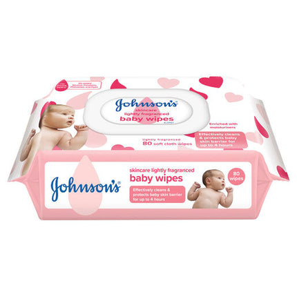Johnson's Baby Wipes Lightly Scented Refill 80