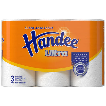 Handee Ultra Paper Towel 3 x 60 Pack