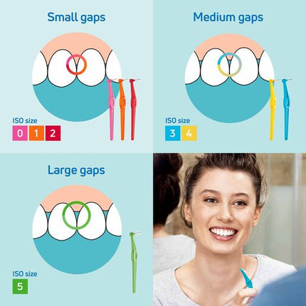 TePe Angle Interdental Brush Size 1 Orange 0.45mm 6 Pack