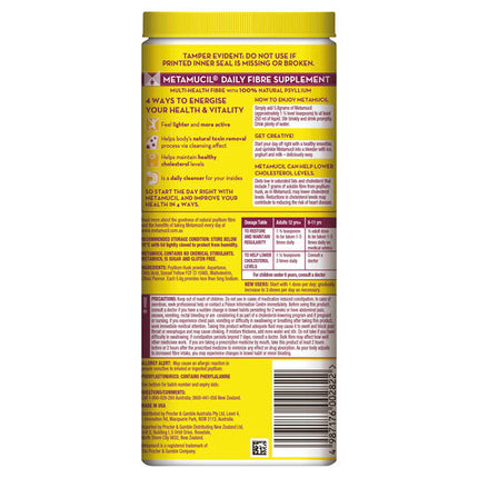 Metamucil Fibre Supplement Lemon Lime Smooth 72 Doses