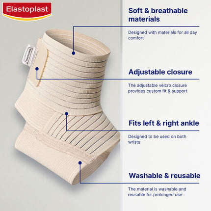 Elastoplast Sport Wrap Around Ankle Support Beige