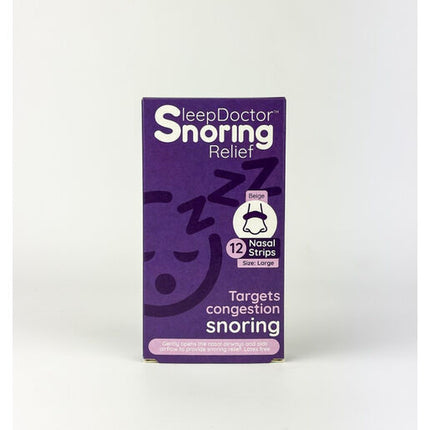 SleepDoctor Snoring Relief Nasal Strips Large 12 Pack