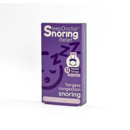 SleepDoctor Snoring Relief Nasal Strips Small 12 Pack