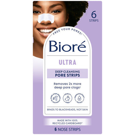 Biore Ultra Deep Cleansing Pore Strips 6 Pk