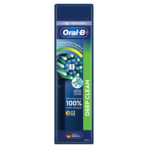 Oral B CrossAction Black Clean Electric Toothbrush Replacement Head, 8 Pack