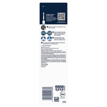 Oral B CrossAction Black Clean Electric Toothbrush Replacement Head, 8 Pack