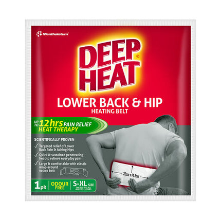 Deep Heat Lower Back & Hip Heat Belt 1 Pack