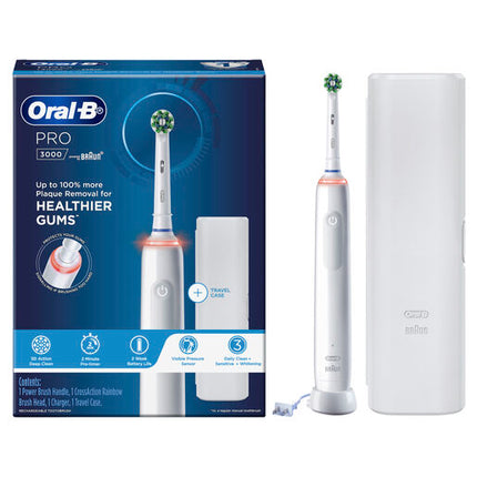 Oral B Power Toothbrush Pro 3000 White Handle