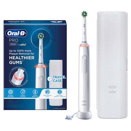 Oral B Power Toothbrush Pro 3000 White Handle