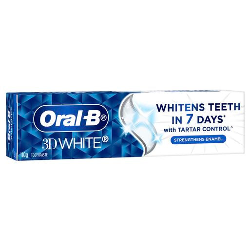 Oral-B 3D White Strengthens Enamel Whitening Toothpaste 110g