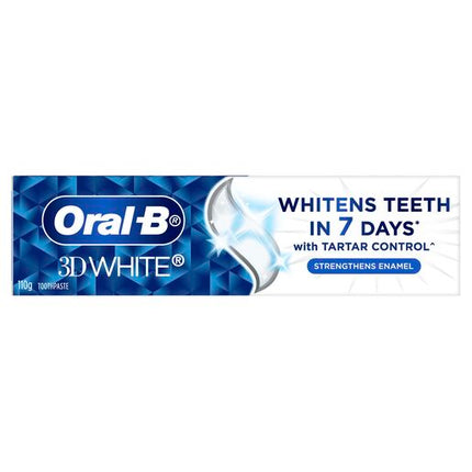 Oral-B 3D White Strengthens Enamel Whitening Toothpaste 110g