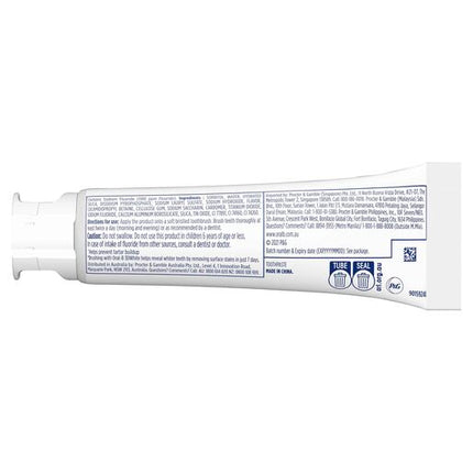 Oral-B 3D White Strengthens Enamel Whitening Toothpaste 110g