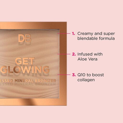 Designer Brands Glow Get Glowing Pressed Mineral Bronzer Miami Heat
