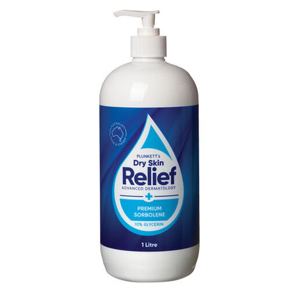 John Plunkett's Dry Skin Relief Premium Sorbolene 10% Glycerin 1 Litre
