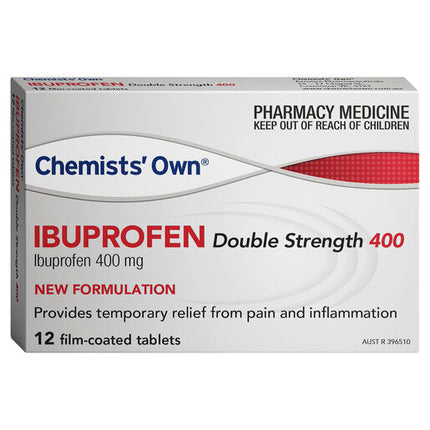 Chemists' Own Ibuprofen Double Strength Tablets 400mg 12