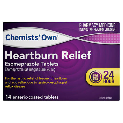 Chemists' Own Heartburn Esomeprazole 20mg 14 Tablets