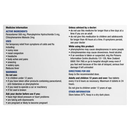 Chemists' Own Night Time Cold & Flu Relief PE 24 Capsules