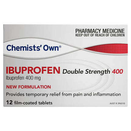 Chemists' Own Ibuprofen Double Strength Tablets 400mg 12