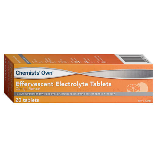 Chemists' Own Effervescent Electrolyte Tablets 20 Orange