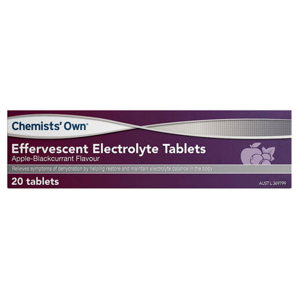 Chemists' Own Effervescent Electrolyte Tablets 20 Apple Blackcurrant