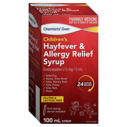 Chemists' Own Children's Hayfever Allergy Relief Syrup 100mL