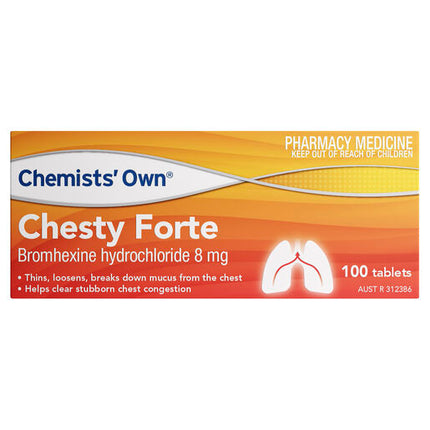 Chemists' Own Chesty Forte 8mg 100 Tablets