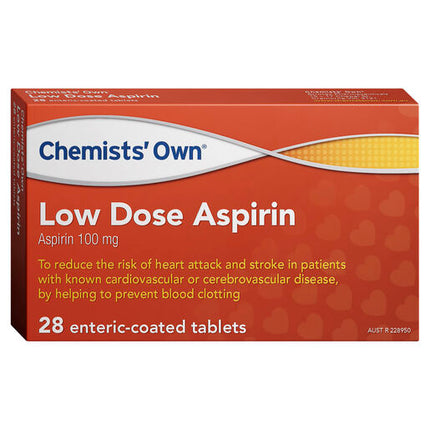 Chemists' Own Low Dose Aspirin 100mg Tablets 28