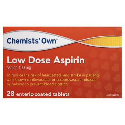 Chemists' Own Low Dose Aspirin 100mg Tablets 28