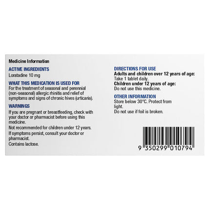 Chemists' Own Loratadine 10mg Tablets 30