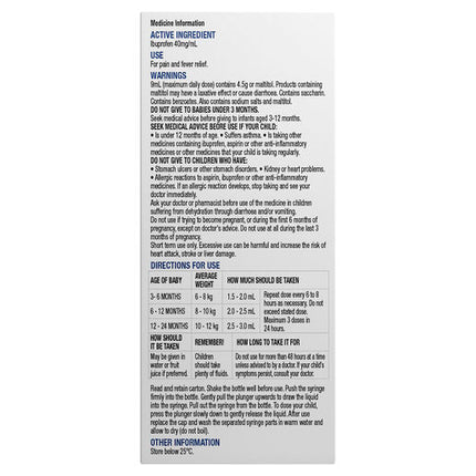 Chemists' Own Ibuprofen Infant Drops 50ml