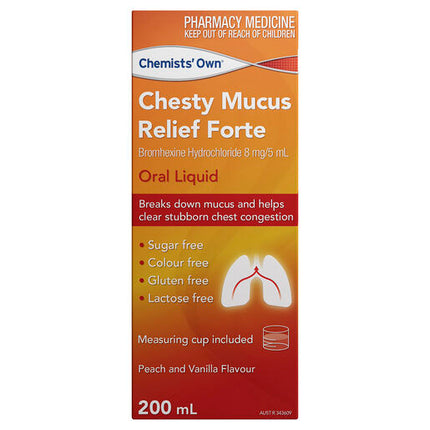 Chemists' Own Chesty Mucus Relief Forte 200ml