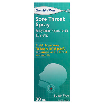 Chemists' Own Sore Throat Spray 30mL
