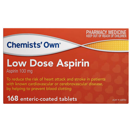 Chemists' Own Low Dose Aspirin Tablets 168
