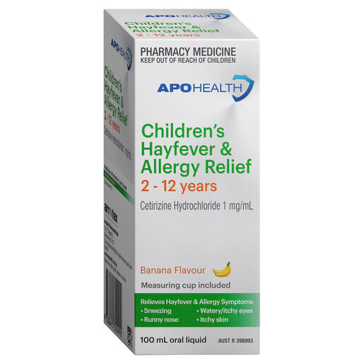 ApoHealth Childrens Hayfever Allergy Relief Syrup 100ml