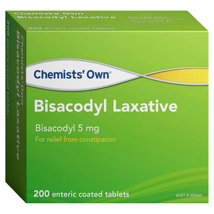 Chemists' Own Bisacodyl Laxative 200 Tablets