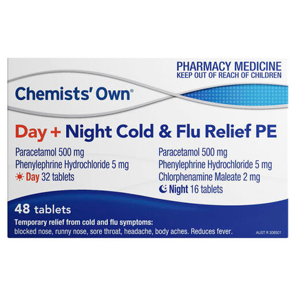 Chemists' Own Cold & Flu Relief Day + Night Pe 48