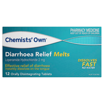 Chemists' Own Diarrhoea Relief Melts OD Tablets 12