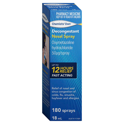 Chemists' Own Decongestant Nasal Spray 18ml