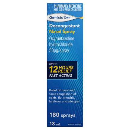 Chemists' Own Decongestant Nasal Spray 18ml